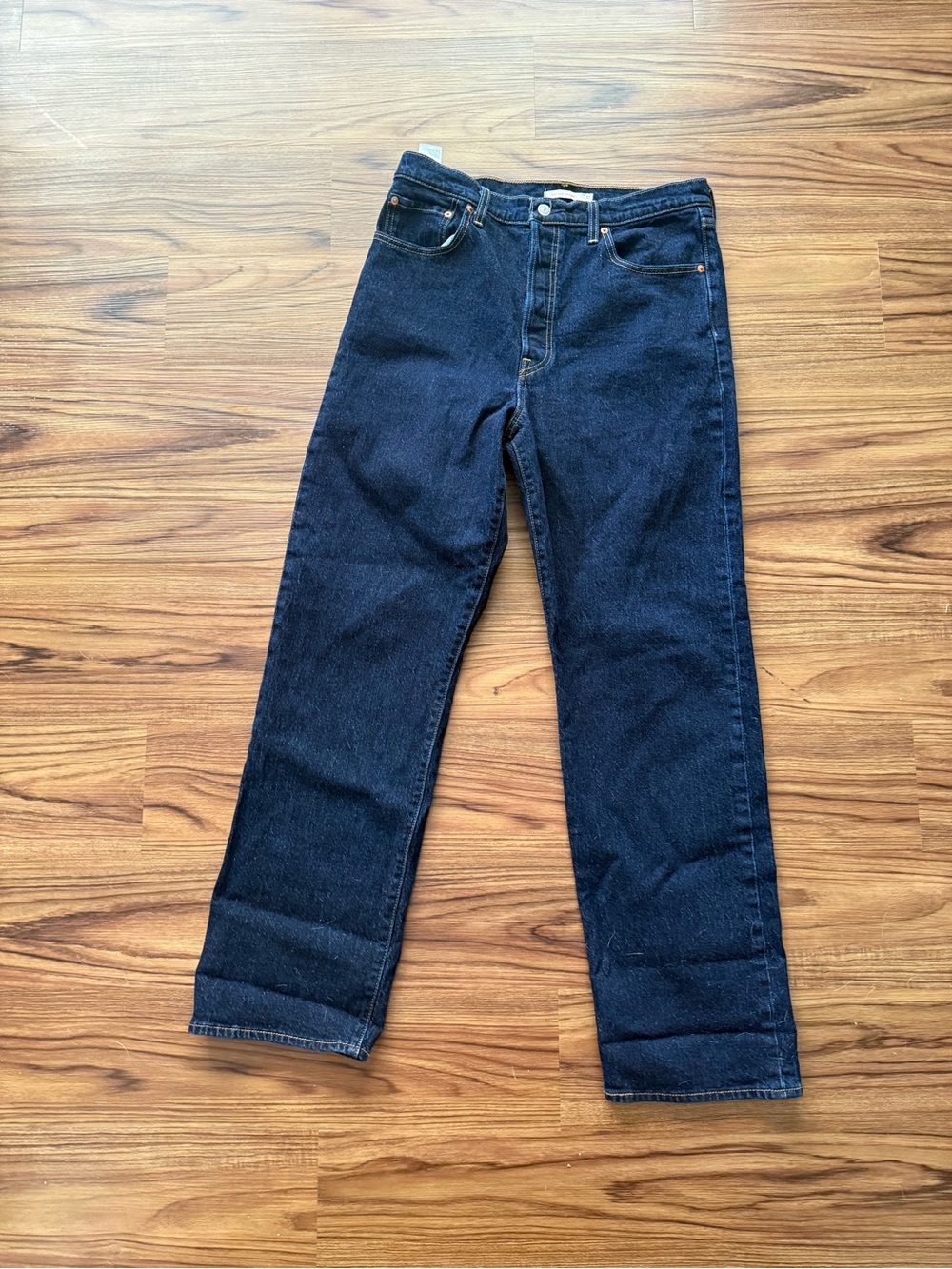 Levi's ribcage straight Jeans in Dark Blue
